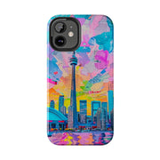 Toronto Pop Art Collage Skyline Tough Phone Case LavenderCeleste