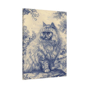 Persian Cat Canvas by Jouy Matte Canvas Art LavenderCeleste