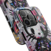 Goth Street Cat Pop Art Graffiti Tough Phone Case LavenderCeleste