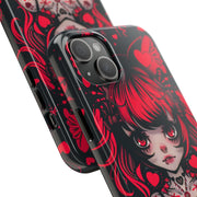 Kawaii Gothpunk Red Heart Tough Phone Case