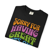 Sorry for Having Great Tits & Correct Opinions Tee LavenderCeleste