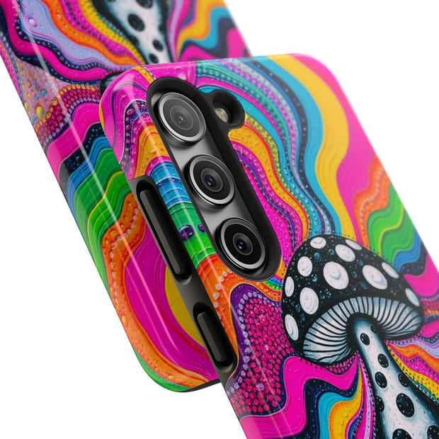 Psychedelic Rainbow Mushroom Art – Trippy Tough Case LavenderCeleste