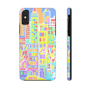 Upper East Side Pastel City Tough Phone Case LavenderCeleste