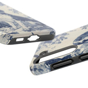 Blue Toile Beagle Country Scenic Tough Phone Case LavenderCeleste