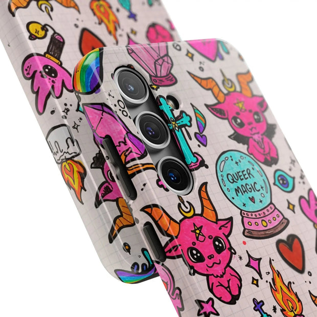 Queer Magic Pride Witchcore Tough Phone Case LavenderCeleste