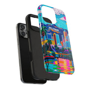 Los Angeles Hollywood Skyline Tough Phone Case – Vibrant Pop Art City Design
