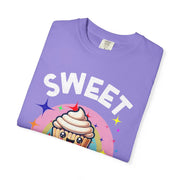 Sweet But Psycho Cupcake Comfort Colors Tee LavenderCeleste