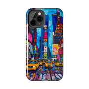 Times Square NYC Pop Art Tough Phone Case LavenderCeleste