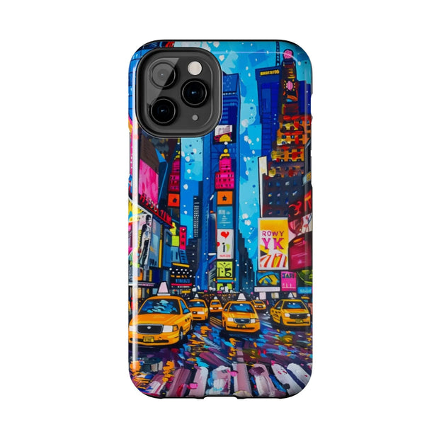 Times Square NYC Pop Art Tough Phone Case LavenderCeleste