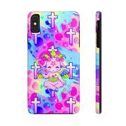 Pastel Goth Kawaii Baphomet Tough Phone Case LavenderCeleste