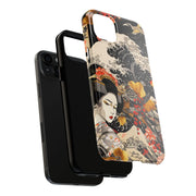 Golden Geisha Wave Japanese Art Tough Phone Case
