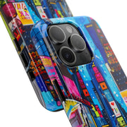Times Square NYC Pop Art Tough Phone Case LavenderCeleste
