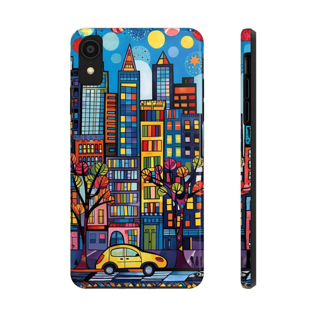 Upper Eastside NYC Pop Art Tough Phone Case LavenderCeleste
