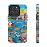 Sydney Collage Skyline Art Tough Phone Case LavenderCeleste