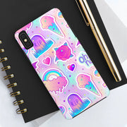 Pastel Goth Kawaii Graveyard Tough Phone Case LavenderCeleste