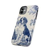 Blue Toile Beagle Country Scenic Tough Phone Case LavenderCeleste
