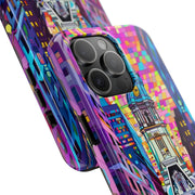 Philadelphia Pop Art Skyline Tough Phone Case LavenderCeleste