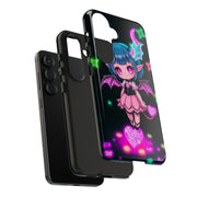 Kawaii Gothic Succubus Neon Heart Tough Phone Case