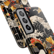 Golden Geisha Wave Japanese Art Tough Phone Case