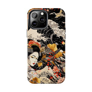 Golden Geisha Wave Japanese Art Tough Phone Case
