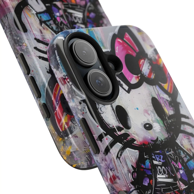 Goth Street Cat Pop Art Graffiti Tough Phone Case LavenderCeleste