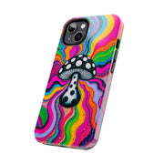 Psychedelic Rainbow Mushroom Art – Trippy Tough Case Printify