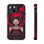 Kawaii Gothpunk Red Heart Tough Phone Case