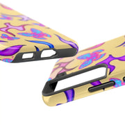Y2K Butterfly Flames Retro Tough Phone Case LavenderCeleste