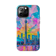 Toronto Pop Art Collage Skyline Tough Phone Case LavenderCeleste