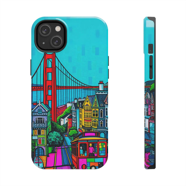 San Francisco Pop Art Colorful City Tough Phone Case LavenderCeleste