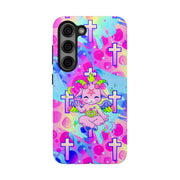 Pastel Goth Kawaii Baphomet Tough Phone Case LavenderCeleste