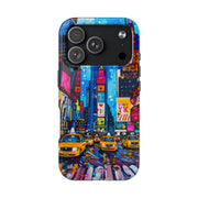Times Square NYC Pop Art Tough Phone Case LavenderCeleste