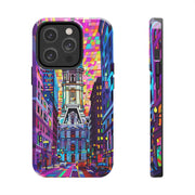 Philadelphia Pop Art Skyline Tough Phone Case LavenderCeleste