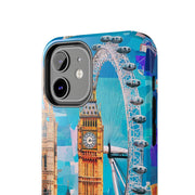 London Big Ben Collage Tough Phone Case – Vibrant City Pop Art Design
