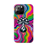 Psychedelic Rainbow Mushroom Art – Trippy Tough Case Printify
