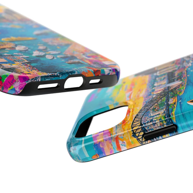 Sydney Collage Skyline Art Tough Phone Case LavenderCeleste
