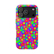 Retro Kawaii Bright Floral Pattern Tough Phone Case