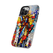 Statue of Liberty Mosaic Art Tough Phone Case LavenderCeleste