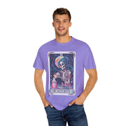 The Salty Bitch Skeleton Tarot Comfort Colors Tee LavenderCeleste