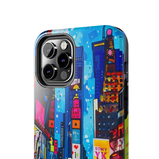 Times Square NYC Pop Art Tough Phone Case LavenderCeleste