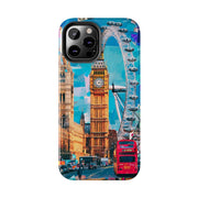 London Big Ben Collage Tough Phone Case – Vibrant City Pop Art Design