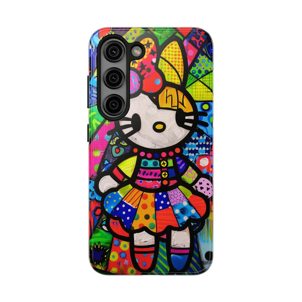 Pop Patchwork Kitty Tough Phone Case Printify