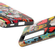 Queen of Hearts Pop Art Tough Phone Case LavenderCeleste