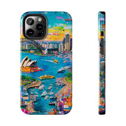Sydney Collage Skyline Art Tough Phone Case LavenderCeleste