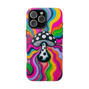Psychedelic Rainbow Mushroom Art – Trippy Tough Case Printify