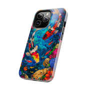 Vibrant Koi Pond Pop Art Tough Phone Case