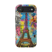 Paris Street Art Collage Tough Phone Case LavenderCeleste