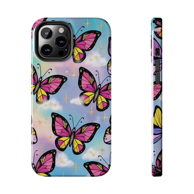 Retro Pop Art Butterfly Sky Tough Phone Case