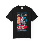 The Conspiracy Theorist Skeleton Tarot Comfort Colors Tee LavenderCeleste