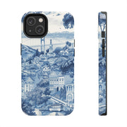 San Francisco Toile de Jouy Scenic Tough Phone Case LavenderCeleste